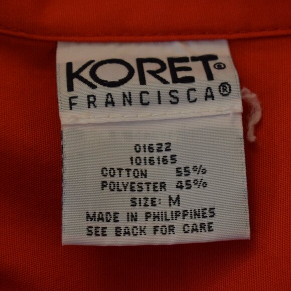 Vintage 90s Koret Francisca Lightweight Cotton/Poly‎ Full-Zip Jacket | size M - Picture 14 of 14